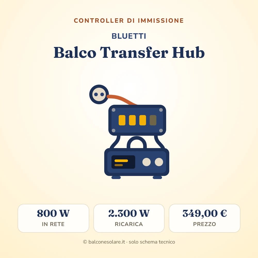 BLUETTI Balco Transfer Hub (adattatore di immissione da 800 W)
