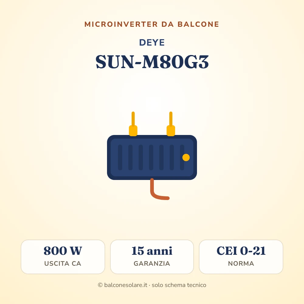 Deye SUN-M80G3-EU-Q0 (microinverter da 800 W)